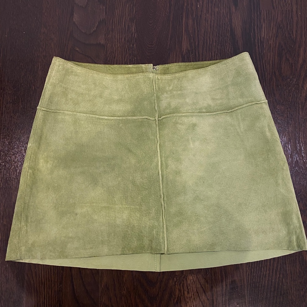 Bebe suede mini skirt